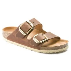 Birkenstock Footwear Arizona Oiled Leather Big Buckle Sandals For Women (Regular Fit)