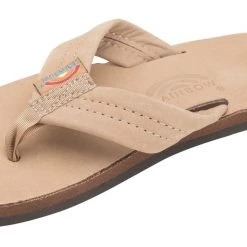 Rainbow Premier Leather Single Arch Sandal For Kids