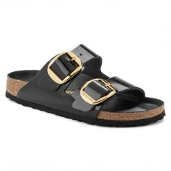 Birkenstock Arizona Natural Leather Big Buckle Sandals For Women Footwear