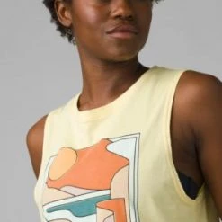 Prana Organic Graphic Sleeveless Tank For Women Women's