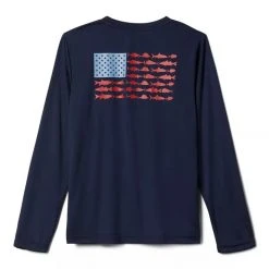 Columbia Sportswear Terminal Tackle Fish Flag Long Sleeve For Boys