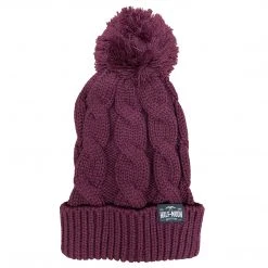 Half-Moon Outfitters Diamond Bird Chunky Twist Knit Beanie With Cuff & Pom Half-Moon Collection