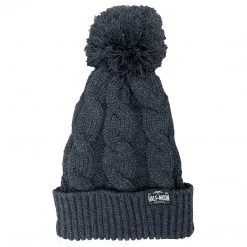 Half-Moon Outfitters Diamond Bird Chunky Twist Knit Beanie With Cuff & Pom Half-Moon Collection