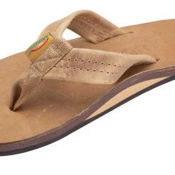 Rainbow Footwear Luxury Leather Single Arch Sandals For Women