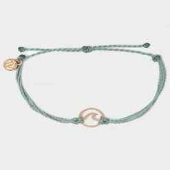 Pura Vida Rose Gold Wave Charm Bracelet