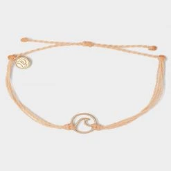 Pura Vida Rose Gold Wave Charm Bracelet