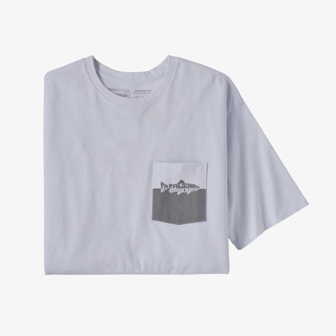 Patagonia Wild Waterline Pocket Responsibili-Tee For Men 4 Patagonia Wild Waterline Pocket Responsibili-Tee For Men