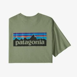 Patagonia Men's P-6 Logo Responsibili-Tee For Men 12 Patagonia Men's P-6 Logo Responsibili-Tee For Men