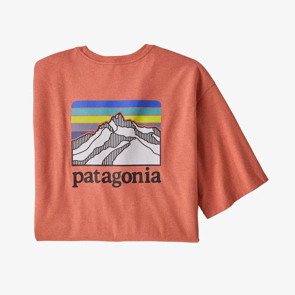 Patagonia Line Logo Ridge Pocket Responsibili-Tee For Men Men's 6 Patagonia Line Logo Ridge Pocket Responsibili-Tee For Men Men's