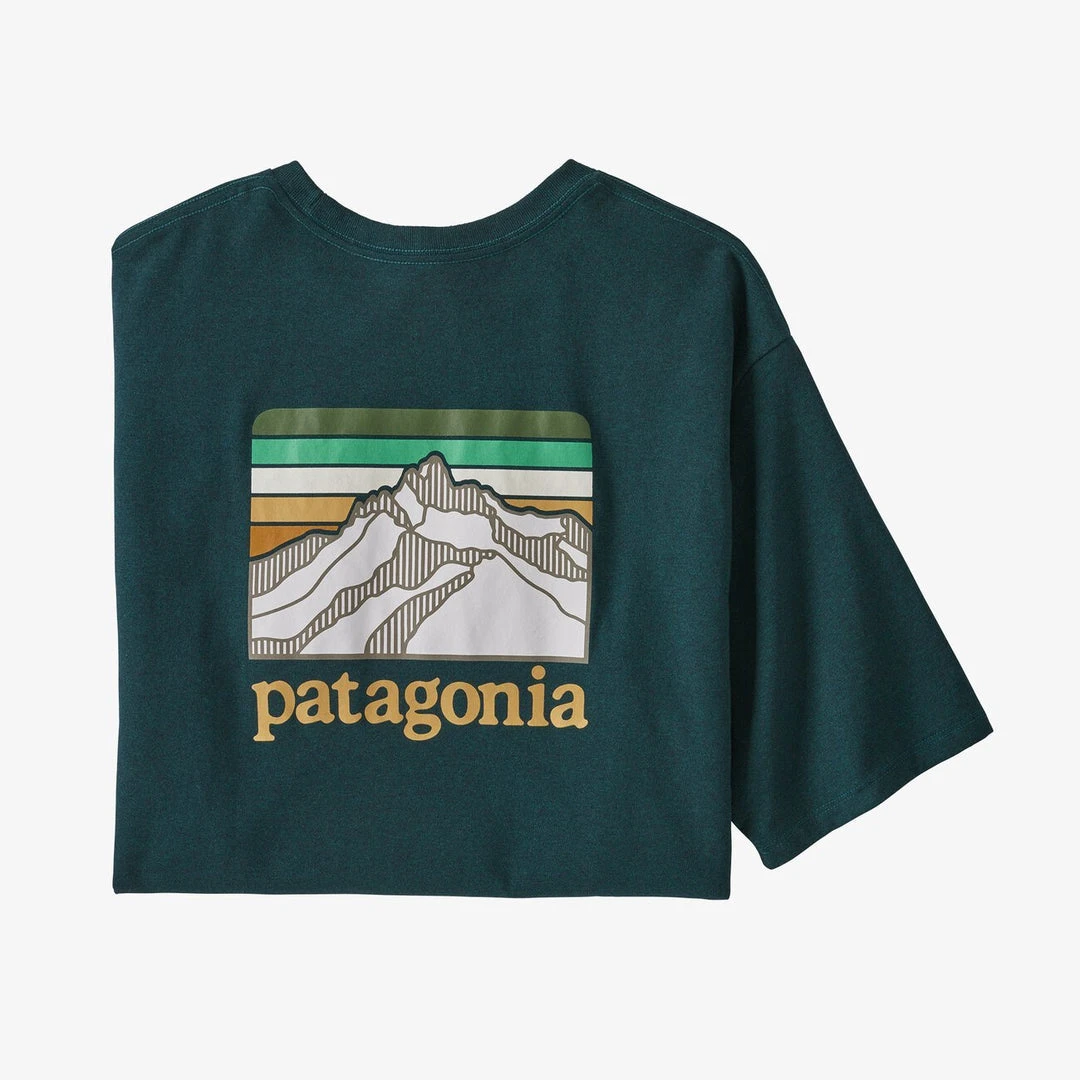 Patagonia Line Logo Ridge Pocket Responsibili-Tee For Men Men's 7 Patagonia Line Logo Ridge Pocket Responsibili-Tee For Men Men's