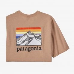 Patagonia Line Logo Ridge Pocket Responsibili-Tee For Men Men's 20 Patagonia Line Logo Ridge Pocket Responsibili-Tee For Men Men's
