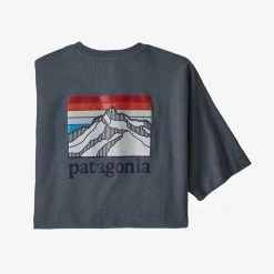 Patagonia Line Logo Ridge Pocket Responsibili-Tee For Men Men's 14 Patagonia Line Logo Ridge Pocket Responsibili-Tee For Men Men's