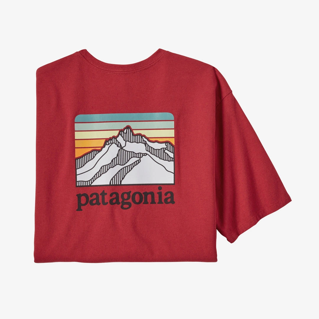 Patagonia Line Logo Ridge Pocket Responsibili-Tee For Men Men's 12 Patagonia Line Logo Ridge Pocket Responsibili-Tee For Men Men's