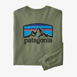 Patagonia Long Sleeved Fitz Roy Horizons Responsibili-Tee For Men (Past Season) Men's