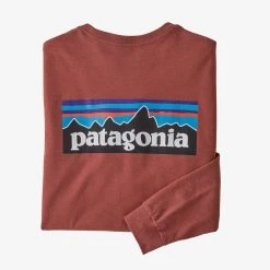 Patagonia Long Sleeved P-6 Logo Responsibili-Tee For Men (Past Season) Men's