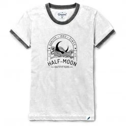 Half-Moon Outfitters Moon Arch Ringer Short Sleeve T-Shirt For Women Half-Moon Collection