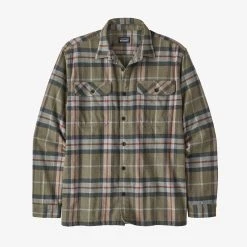 Patagonia Long Sleeved Organic Cotton Midweight Fjord Flannel Shirt For Men Men's