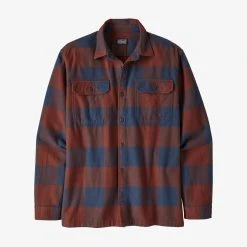 Patagonia Long Sleeved Organic Cotton Midweight Fjord Flannel Shirt For Men Men's
