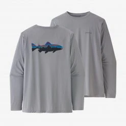 Patagonia Men's Long Sleeved Capilene Cool Daily Fish Graphic Shirt For Men