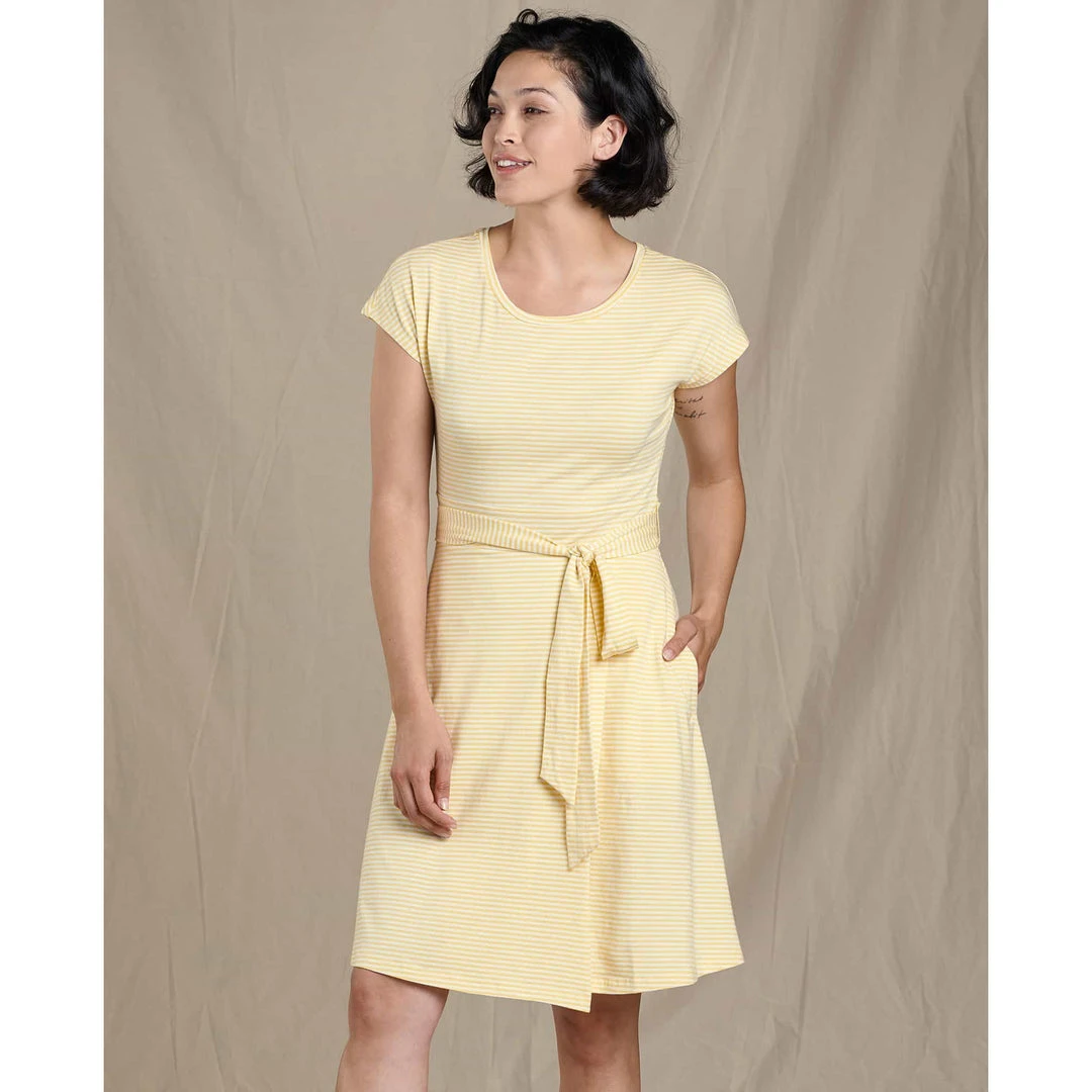 Toad&Co Women's Cue Wrap Short Sleeve Dress For Women (Past Season) 3 Toad&Co Women's Cue Wrap Short Sleeve Dress For Women (Past Season)