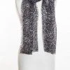 VSA Animal Print On Lurex Scarf For Women 1 VSA Animal Print On Lurex Scarf For Women