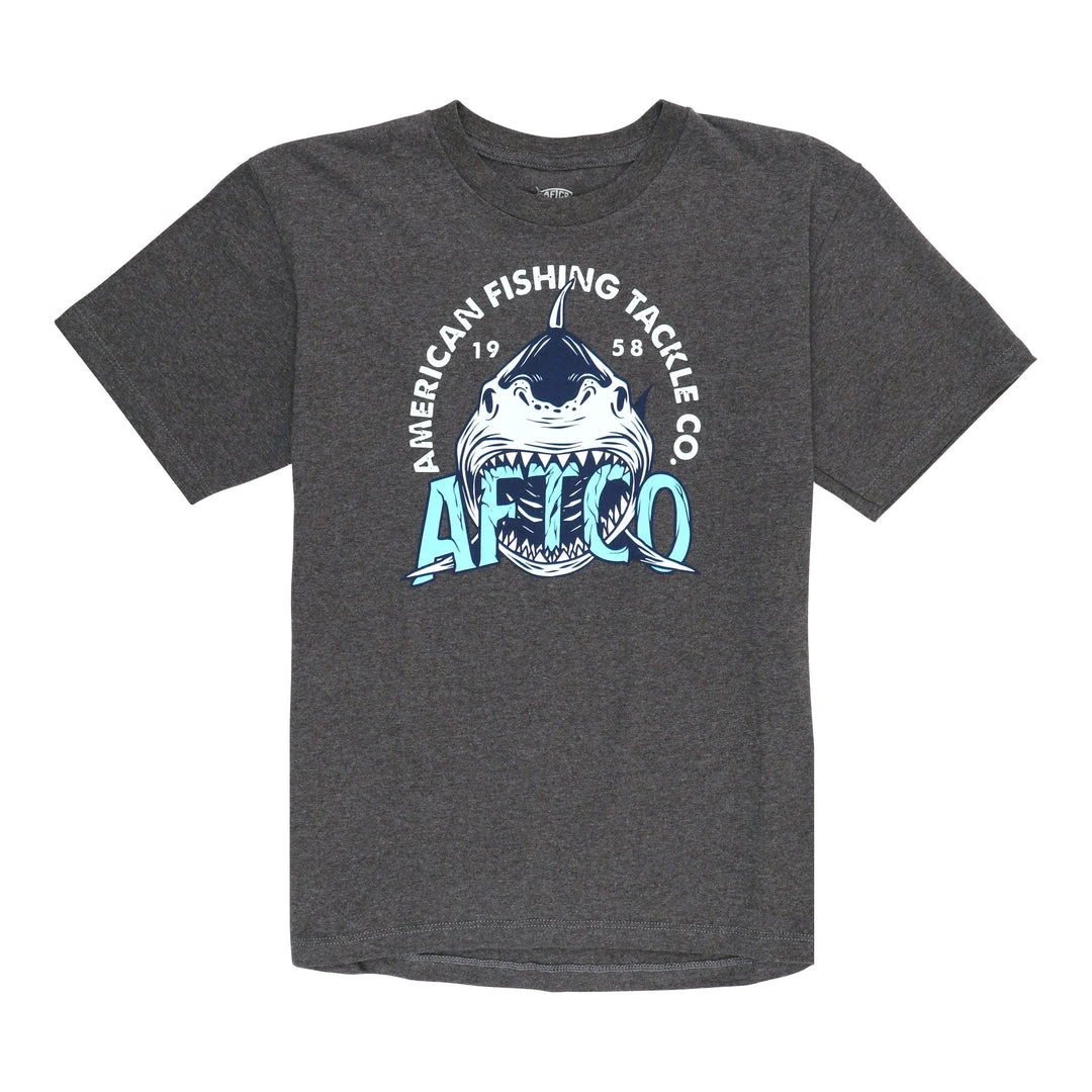 AFTCO Sharko Short Sleeve T-Shirt For Boys Kids' 6 AFTCO Sharko Short Sleeve T-Shirt For Boys Kids'