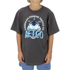 AFTCO Sharko Short Sleeve T-Shirt For Boys Kids' 11 AFTCO Sharko Short Sleeve T-Shirt For Boys Kids'
