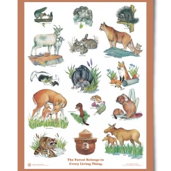 Landmark Project Baby Animals Educational Poster Gear
