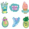 Pura Vida Cool And Sweet 6 Pack Of Stickers Women's
