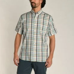 Duck Head Men's Dunlap Plaid Twill Short Sleeve Shirt For Men