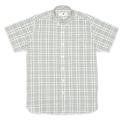 Duck Head Fanning Plaid Slub Short Sleeve Shirt For Men