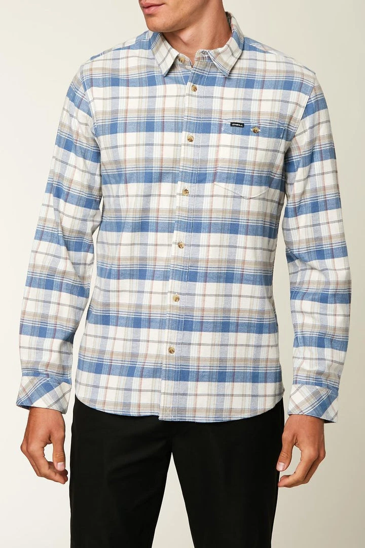 O'Neill Redmond Plaid Stretch Flannel For Men 5 O'Neill Redmond Plaid Stretch Flannel For Men