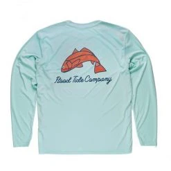 Flood Tide Co Men's FLYIN' RED CREWNECK SOLARSHIRT For Men