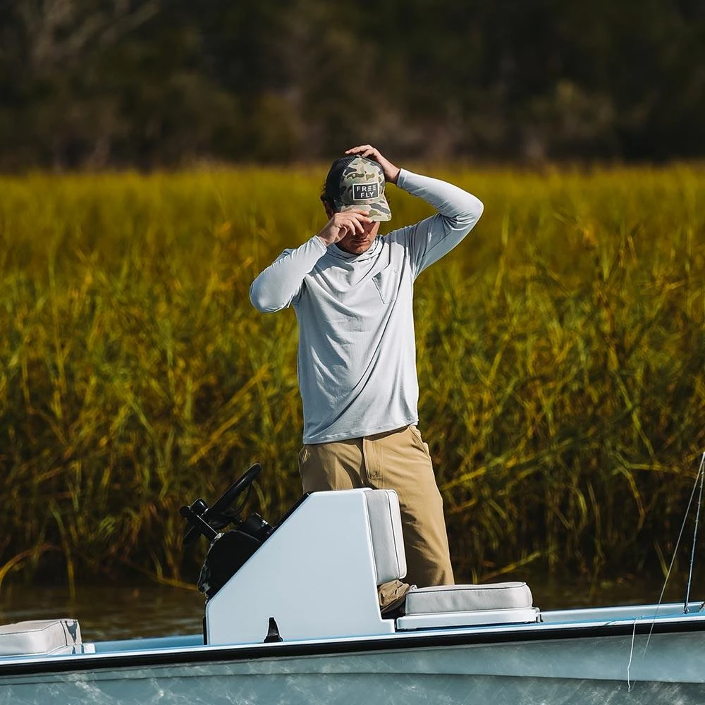 Free Fly Apparel Wave Snapback Hat For Men Men's 6 Free Fly Apparel Wave Snapback Hat For Men Men's