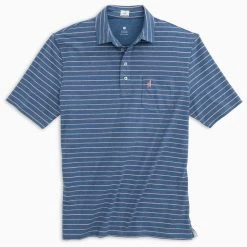 Johnnie-O Neese Striped Original 4-Button Polo Shirt For Men Men's