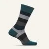 Feetures Primary Stripe Cushion Crew Socks For Men Men's