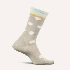 Feetures Polka Dots Ultra Light Crew Socks For Women