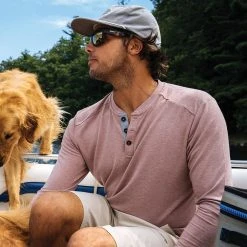 Free Fly Apparel Bamboo Flex Henley For Men Men's