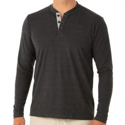 Free Fly Apparel Bamboo Flex Henley For Men Men's