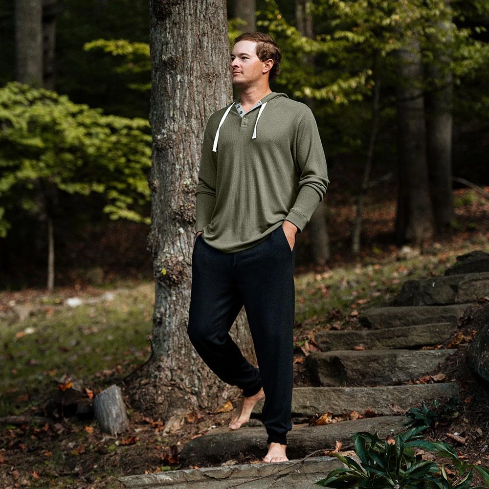 Free Fly Apparel Men's Bamboo Waffle Hoody For Men 6 Free Fly Apparel Men's Bamboo Waffle Hoody For Men