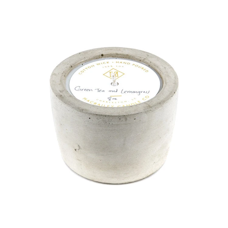 Macbailey Candle Co 8 Oz Concrete Candle - Natural 3 Macbailey Candle Co 8 Oz Concrete Candle - Natural