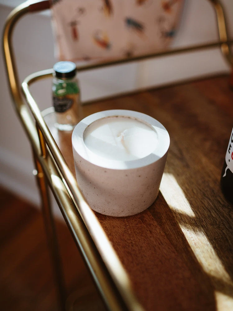 Macbailey Candle Co 8 Oz Concrete Candle - Natural 5 Macbailey Candle Co 8 Oz Concrete Candle - Natural