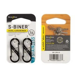 Nite Ize S-Biner Stainless Steel Dual Carabiner 2-Pack