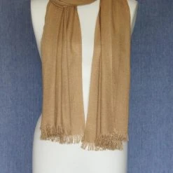 VSA Solid Color Fancy Yarn Pashmina Scarf For Women