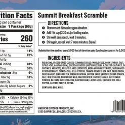 Backpacker's Pantry Summit Breakfast Scramble