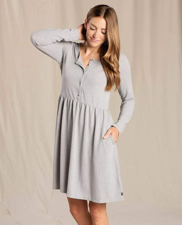 Toad&Co Piru Henley Dress For Women (Past Season) Women's 3 Toad&Co Piru Henley Dress For Women (Past Season) Women's