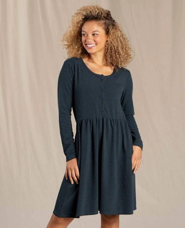 Toad&Co Piru Henley Dress For Women (Past Season) Women's 5 Toad&Co Piru Henley Dress For Women (Past Season) Women's