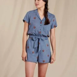 Toad&Co Camp Cove Romper For Women Women's