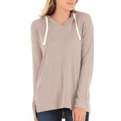 Free Fly Apparel Women's Bamboo Waffle Hoody For Women