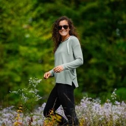 Free Fly Apparel Women's Bamboo Waffle Hoody For Women